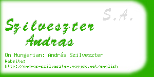 szilveszter andras business card