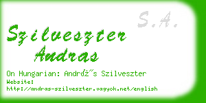 szilveszter andras business card